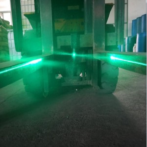 Grønne eller røde stråler, ufarlige lasthåndteringssystemer med gaffeltruck
